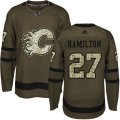 Calgary Flames #27 Dougie Hamilton Premier Green Salute to Service NHL Jersey