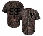 Philadelphia Phillies #99 Mitch Williams Authentic Camo Realtree Collection Flex Base Baseball Jersey