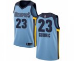 Memphis Grizzlies #23 Marko Guduric Authentic Light Blue Basketball Jersey Statement Edition