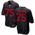 San Francisco 49ers #75 Laken Tomlinson Nike Black Alternate Vapor Limited Player Jersey