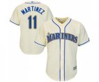 Seattle Mariners #11 Edgar Martinez Replica Cream Alternate Cool Base Baseball Jersey