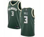 Milwaukee Bucks #3 George Hill Swingman Green Basketball Jersey - Icon Edition
