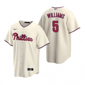 Nike Philadelphia Phillies #5 Nick Williams Cream Alternate Stitched Baseball Jersey