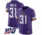 Minnesota Vikings #31 Ameer Abdullah Purple Team Color Vapor Untouchable Limited Player 100th Season Football Jersey