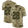 Buffalo Bills #28 Phillip Gaines Limited Camo 2018 Salute to Service NFL Jersey