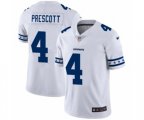 Dallas Cowboys #4 Dak Prescott White Team Logo Cool Edition Jersey