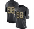 Tennessee Titans #98 Jeffery Simmons Limited Black 2016 Salute to Service Football Jersey