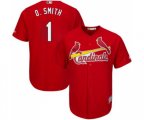 St. Louis Cardinals #1 Ozzie Smith Replica Red Cool Base Baseball Jersey