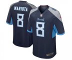 Tennessee Titans #8 Marcus Mariota Game Light Blue Team Color Football Jersey