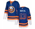 New York Islanders #13 Mathew Barzal Authentic Royal Blue Drift Fashion NHL Jersey