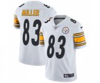 Pittsburgh Steelers #83 Heath Miller White Vapor Untouchable Limited Player Football Jersey