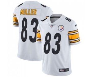 Pittsburgh Steelers #83 Heath Miller White Vapor Untouchable Limited Player Football Jersey