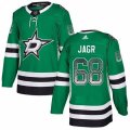 Dallas Stars #68 Jaromir Jagr Authentic Green Drift Fashion NHL Jersey