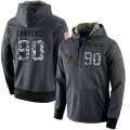 Dallas Cowboys #90 Demarcus Lawrence Stitched Black Anthracite Salute to Service Player Performance Hoodie