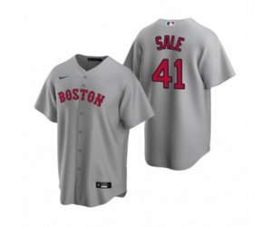 Boston Red Sox Chris Sale Nike Gray Replica Road Jersey