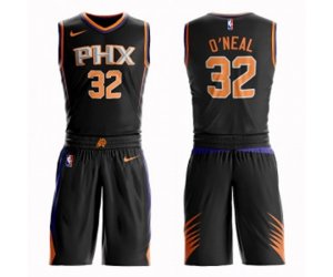 Phoenix Suns #32 Shaquille O\'Neal Swingman Black Basketball Suit Jersey Statement Edition