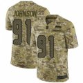 Seattle Seahawks #91 Tom Johnson Limited Camo 2018 Salute to Service NFL Jersey