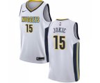 Denver Nuggets #15 Nikola Jokic Swingman White NBA Jersey - Association Edition