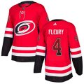 Carolina Hurricanes #4 Haydn Fleury Authentic Red Drift Fashion NHL Jersey