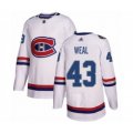 Montreal Canadiens #43 Jordan Weal Authentic White 2017 100 Classic Hockey Jersey