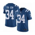 Indianapolis Colts #34 Rock Ya-Sin Limited Royal Blue Rush Vapor Untouchable Football Jersey