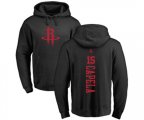 Houston Rockets #15 Clint Capela Black One Color Backer Pullover Hoodie