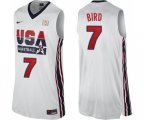 Nike Team USA #7 Larry Bird Swingman White 2012 Olympic Retro Basketball Jersey