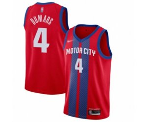 Detroit Pistons #4 Joe Dumars Swingman Red Basketball Jersey - 2019-20 City Edition