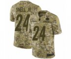 Pittsburgh Steelers #24 Benny Snell Jr. Limited Camo 2018 Salute to Service Football Jersey