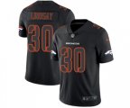 Denver Broncos #30 Phillip Lindsay Limited Black Rush Impact Football Jersey