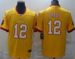 Tampa Bay Buccaneers #12 Tom Brady yellow Limited Jersey
