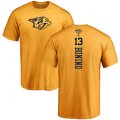 Nashville Predators #13 Nick Bonino Gold One Color Backer T-Shirt