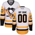 Pittsburgh Penguins Custom Reebok White Away Premier NHL Jersey