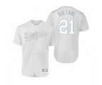 Los Angeles Dodgers Walker Buehler Buetane White 2019 Players' Weekend Authentic Jersey