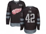 Detroit Red Wings #42 Martin Frk Black 1917-2017 100th Anniversary Stitched NHL Jersey
