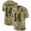 Los Angeles Rams #14 Sean Mannion Limited Camo 2018 Salute to Service NFL Jersey
