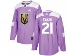 Vegas Golden Knights #21 Cody Eakin Purple Authentic Fights Cancer Stitched NHL Jersey