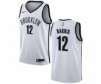 Brooklyn Nets #12 Joe Harris Authentic White NBA Jersey - Association Edition