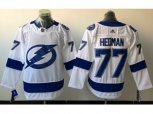 Tampa Bay Lightning #77 Victor Hedman White Road Authentic Stitched NHL Jersey