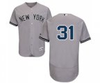 New York Yankees #31 Aaron Hicks Grey Flexbase Authentic Collection MLB Jersey