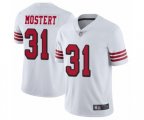 San Francisco 49ers #31 Raheem Mostert Limited White Rush Vapor Untouchable Football Jersey