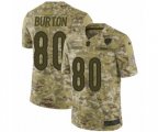 Chicago Bears #80 Trey Burton Limited Camo 2018 Salute to Service NFL Jersey
