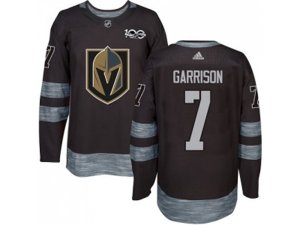 Vegas Golden Knights #7 Jason Garrison Black 1917-2017 100th Anniversary Stitched NHL Jersey