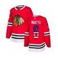 Chicago Blackhawks #6 Olli Maatta Authentic Red USA Flag Fashion Hockey Jersey