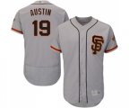 San Francisco Giants #19 Tyler Austin Grey Alternate Flex Base Authentic Collection Baseball Jersey
