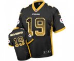 Pittsburgh Steelers #19 JuJu Smith-Schuster Elite Black Drift Fashion Football Jersey