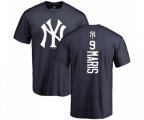 New York Yankees #9 Roger Maris Replica Blue Road Baseball T-Shirt