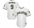 Pittsburgh Pirates #9 Bill Mazeroski Replica White Alternate Cool Base Baseball Jersey