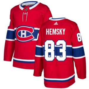 Montreal Canadiens #83 Ales Hemsky Premier Red Home NHL Jersey