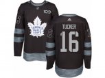 Toronto Maple Leafs #16 Darcy Tucker Authentic Black 1917-2017 100th Anniversary NHL Jersey